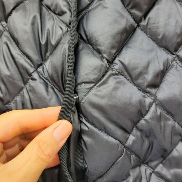Uniqlo Diamond Quilted Down Coat Women L Long Jacket Lightweight Packable - Picture 6 of 14